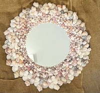 Image 2 of Seashell Mirror 32”