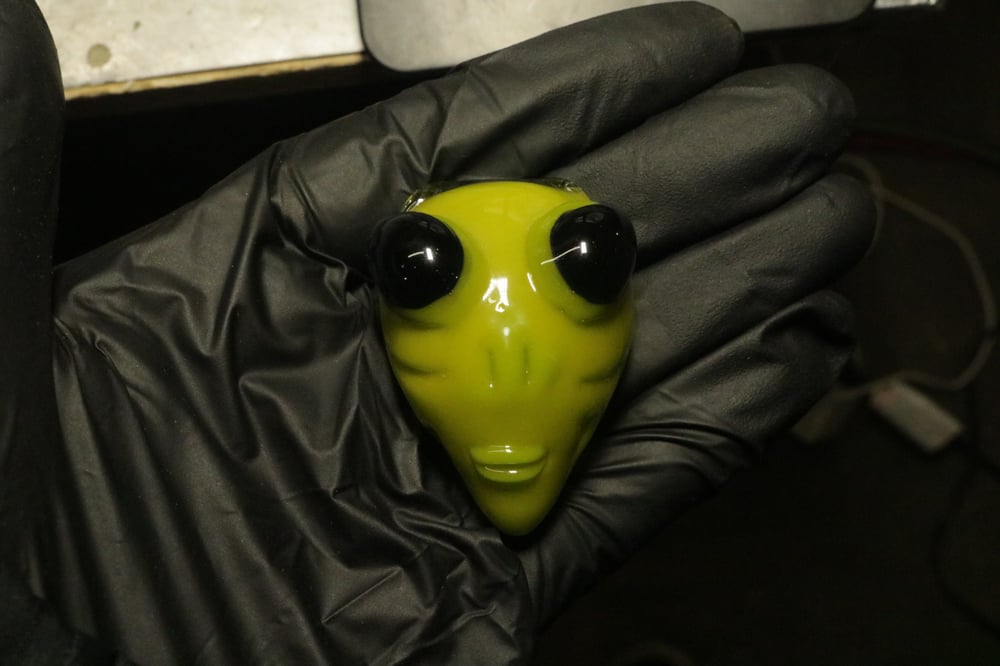 Alien face pendant 