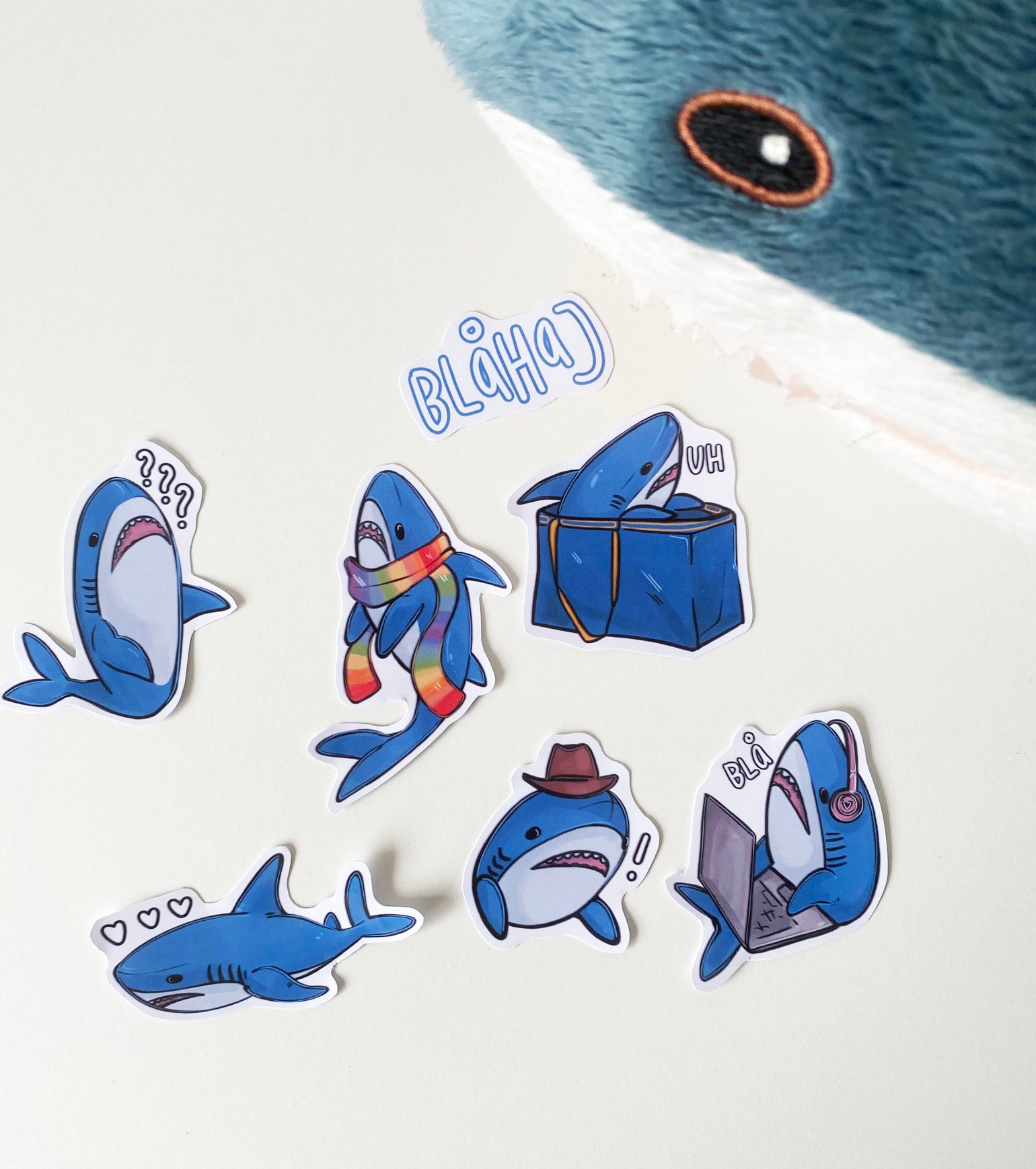 Image of BLAHAJ STICKER SET