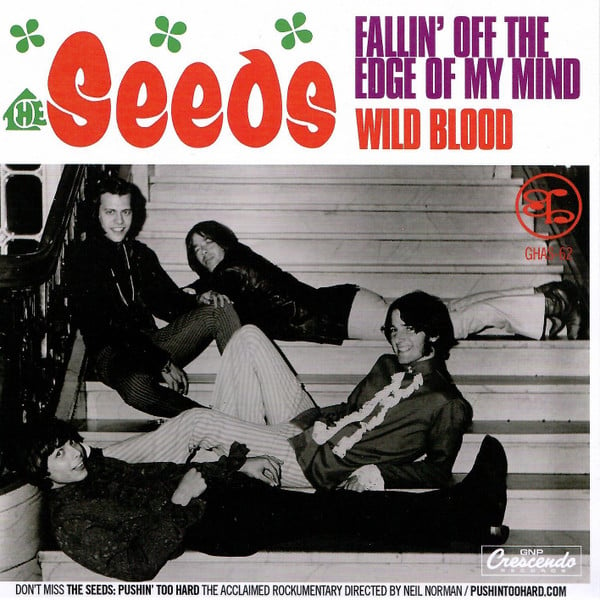 The Seeds – Fallin' Off The Edge Of My Mind / Wild Blood, 7" VINYL, NEW