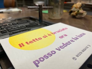 Il tetto si è bruciato ora posso vedere la luna