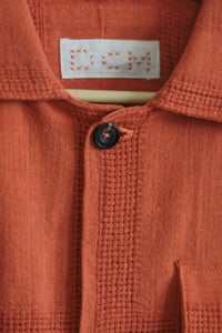 Image 3 of Orange Woven Chore Shirt