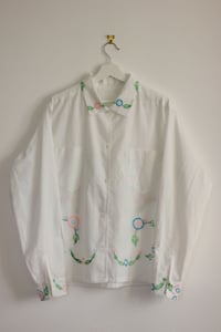 Image 1 of White Embroidered Shirt