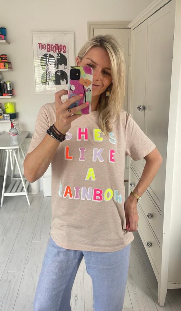 Image of She's Like a Rainbow Heather T-shirt