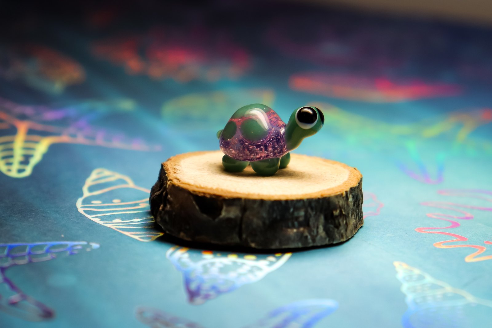 Tiny Turtles Borosilicate Glass Art