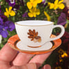 Autumn Teacup Brooch