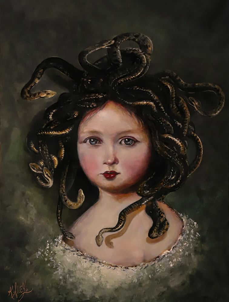 Image of "Medusa"  Original painting