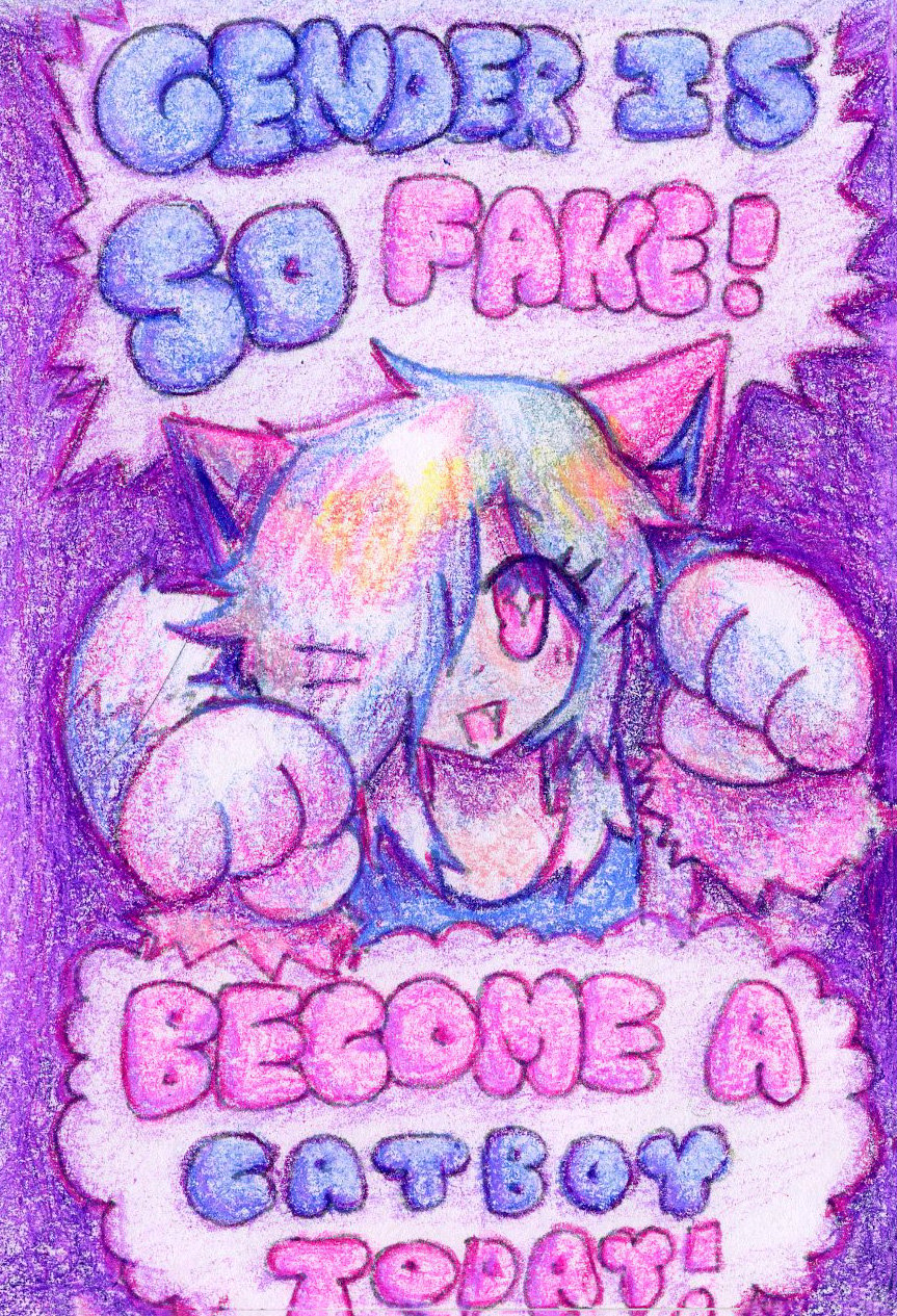 Image of Gender is SO Fake! - Become a Catboy Today! Zine