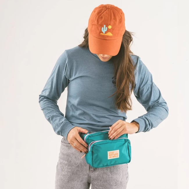 Keep Nature Wild Fanny Pack Teal
