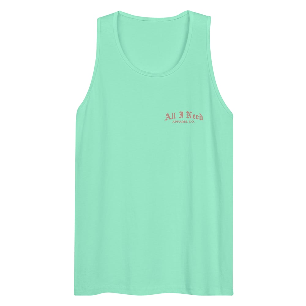Praying hands Men’s premium tank top