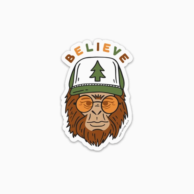 Believe Sasquatch Sticker