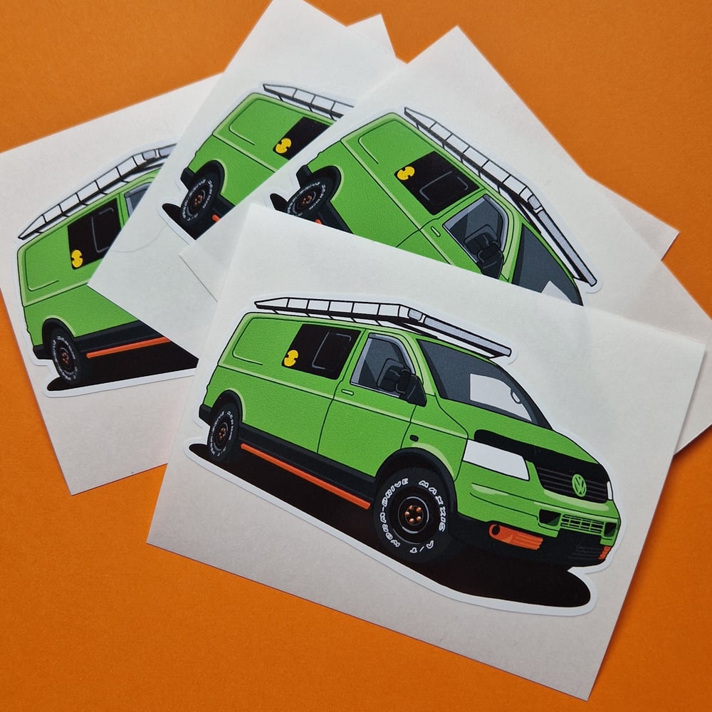 Custom Drawn Vinyl Stickers Of Your Van