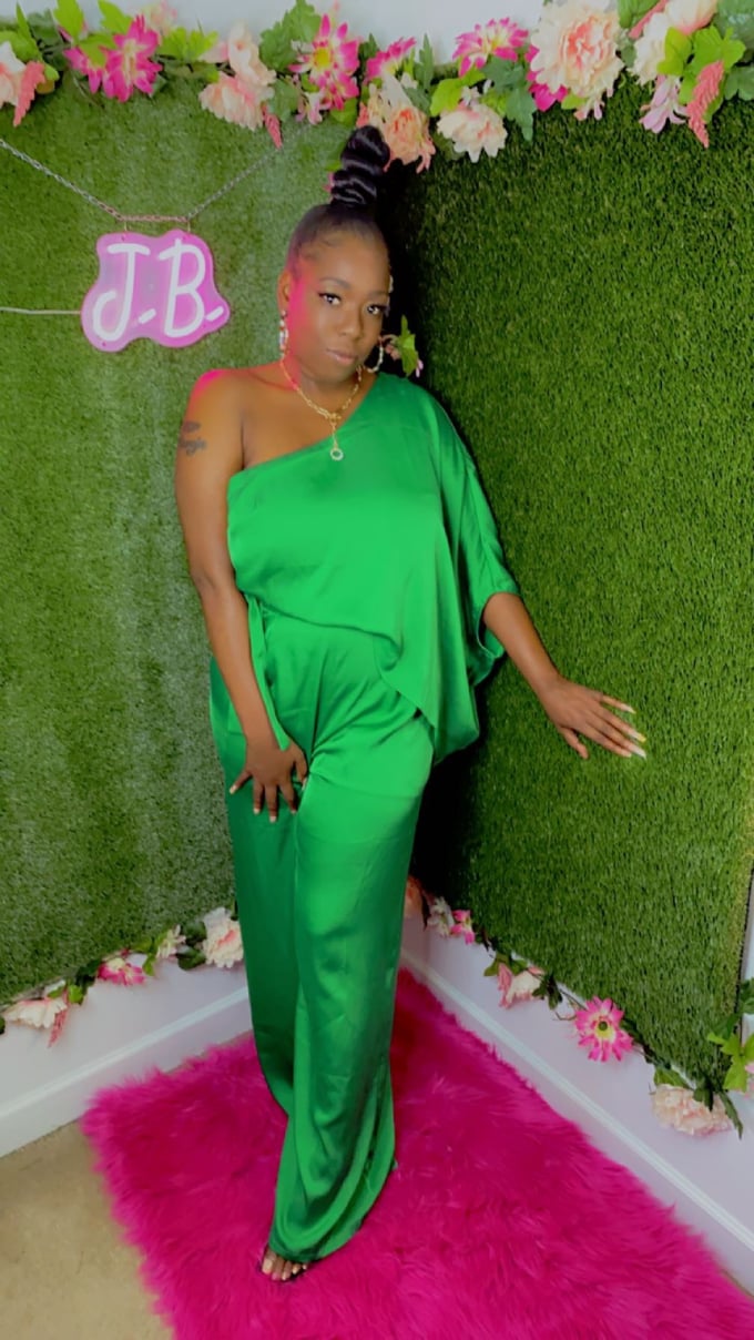 Image of Money Green Jumpsuit