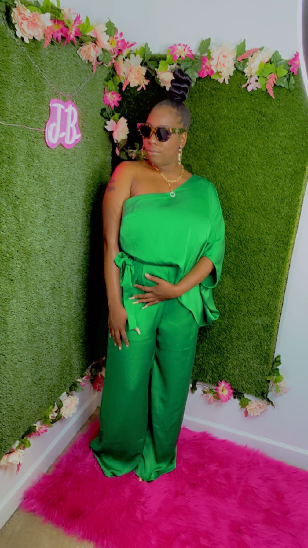 Image of Money Green Jumpsuit