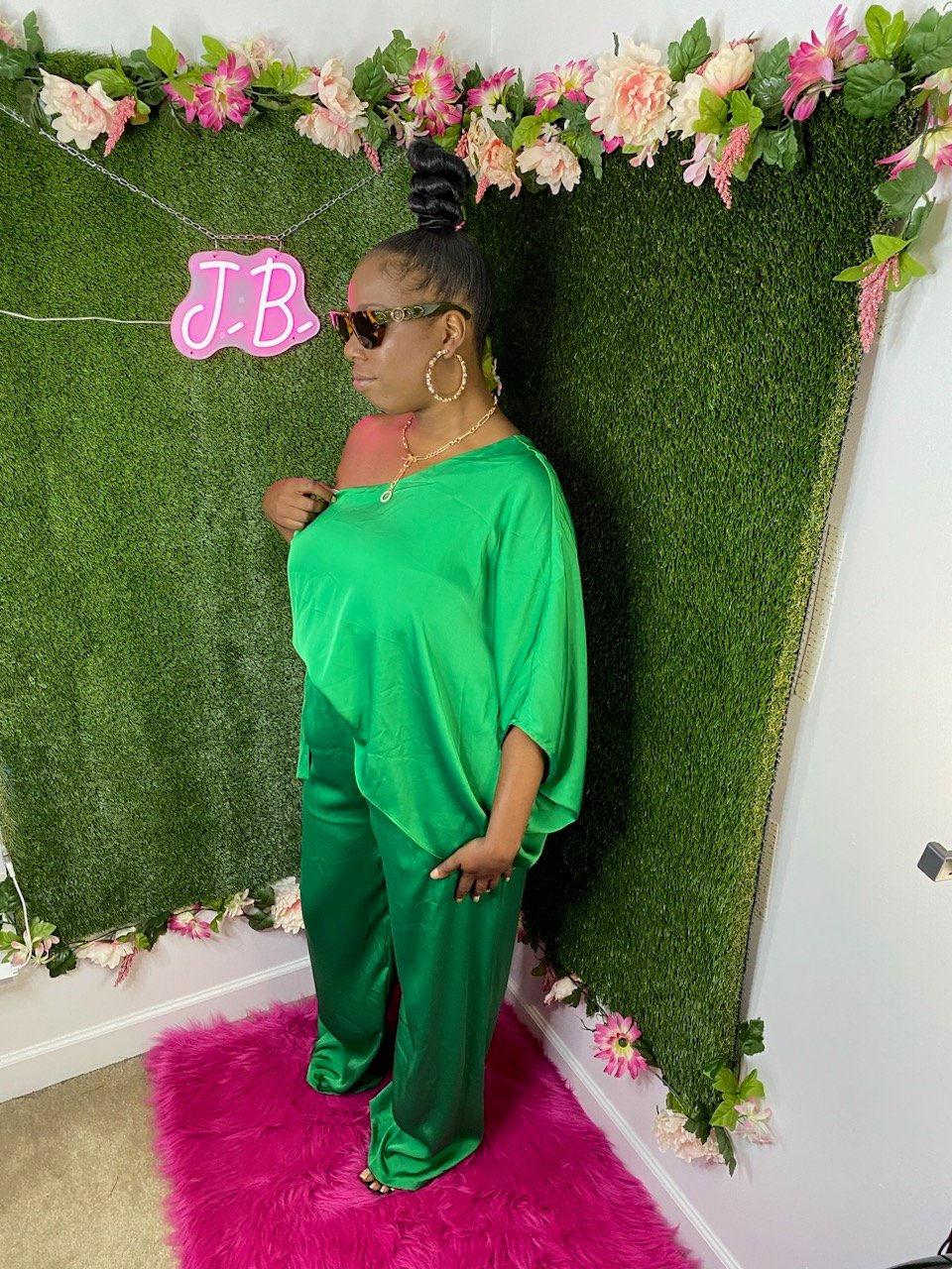 Image of Money Green Jumpsuit