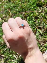 Image 1 of Silver Larimar Rings