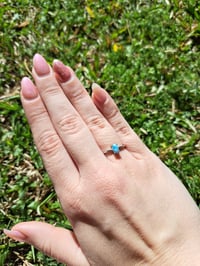 Image 2 of Silver Larimar Rings