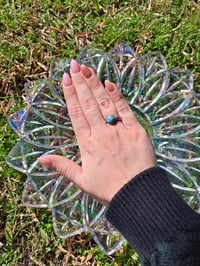 Image 3 of Silver Larimar Rings