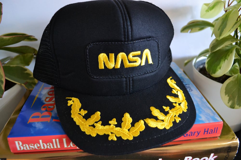 Image of Vintage 1990's NASA Spaceport Captain's Style Snapback Hat