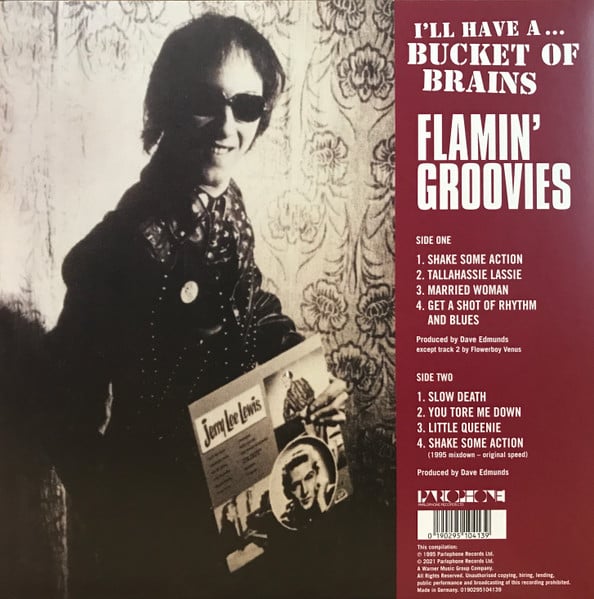 Flamin' Groovies – I'll Have A ... Bucket Of Brains,The Original 1972 Rockfield Recordings 10"
