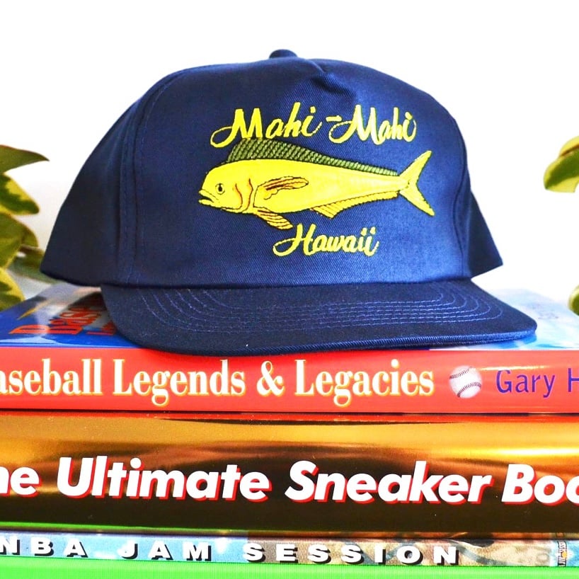 Vintage 1990's Mahi-Mahi Hawaii Youngan Fishing Snapback Hat