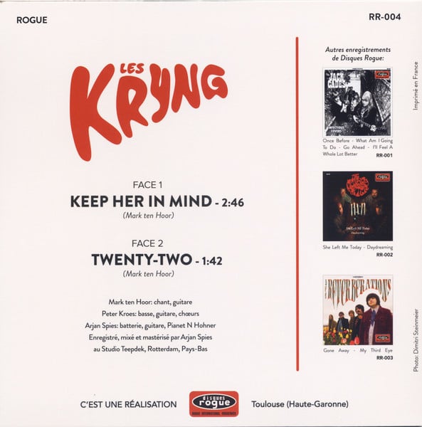Les Kryng – Keep Her In Mind, 7" VINYL