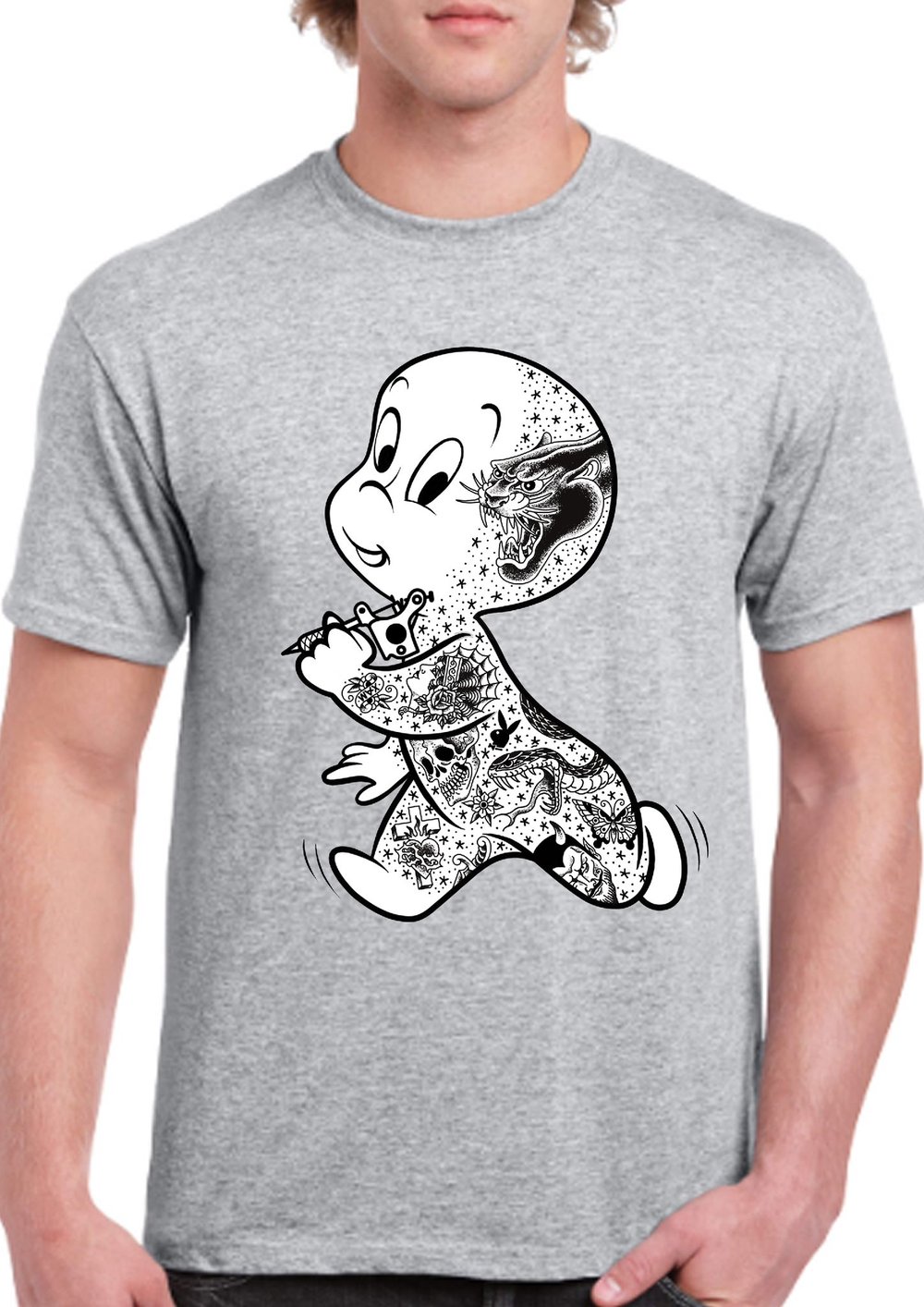 CASPER T-SHIRT / WHITE OR HEATHER GREY
