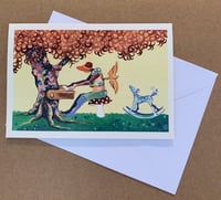 Piano Tree Greeting Card