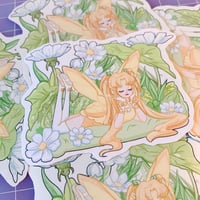 Image 1 of Flower Fairy Cute Cottagecore Pixie Sticker