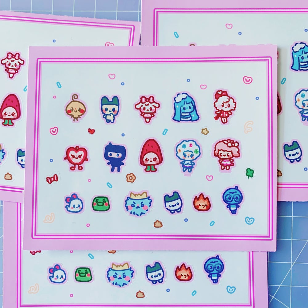 Image of Mini Tama Deco Stickers ♬🌈