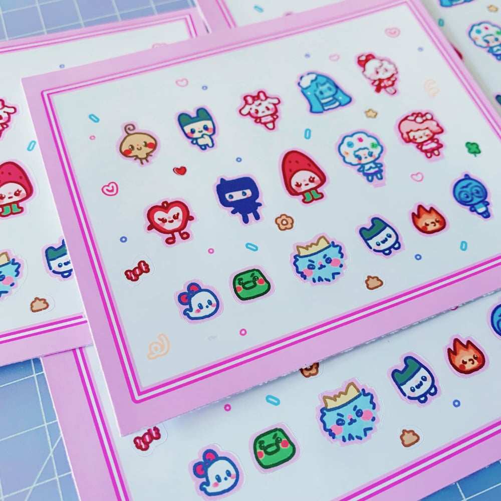 Image of Mini Tama Deco Stickers ♬🌈