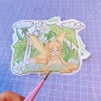 Image 2 of Flower Fairy Cute Cottagecore Pixie Sticker