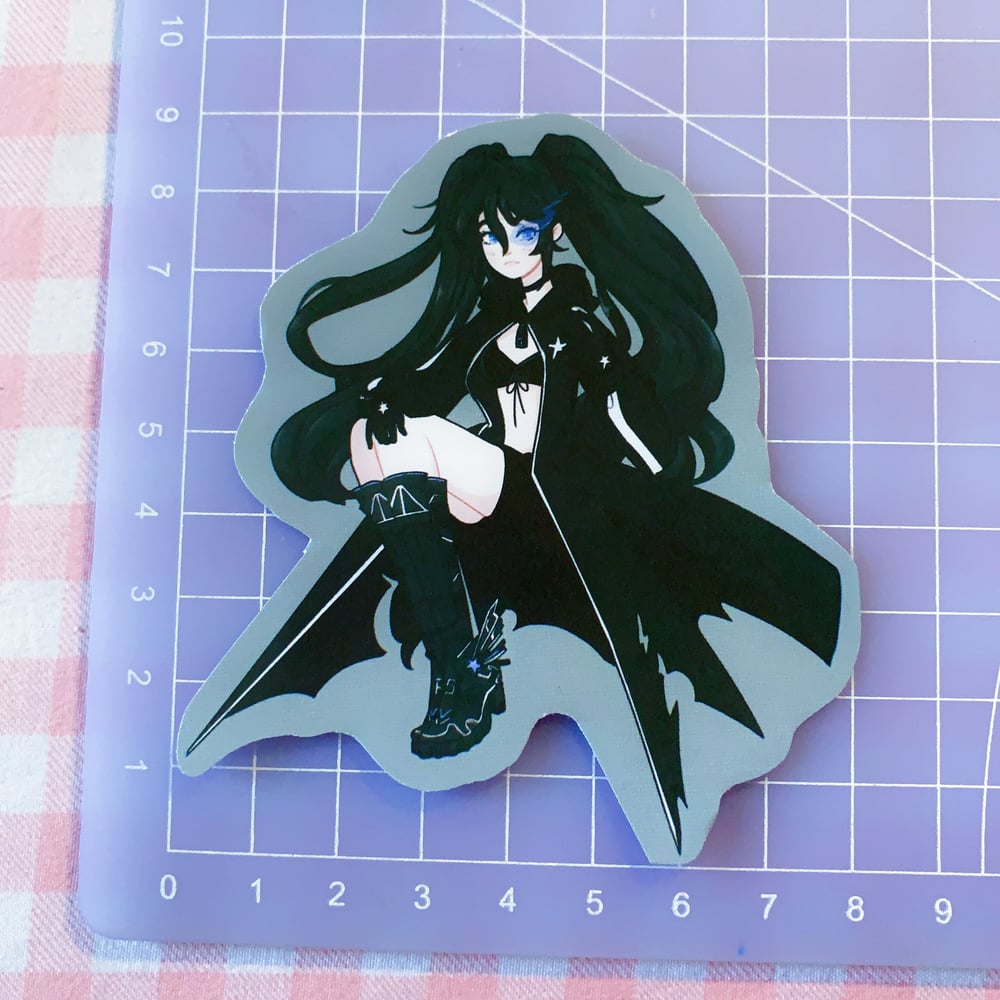 Image of Black Rock Shooter Vocaloid Miku Anime Sticker Gift Vinyl Girl