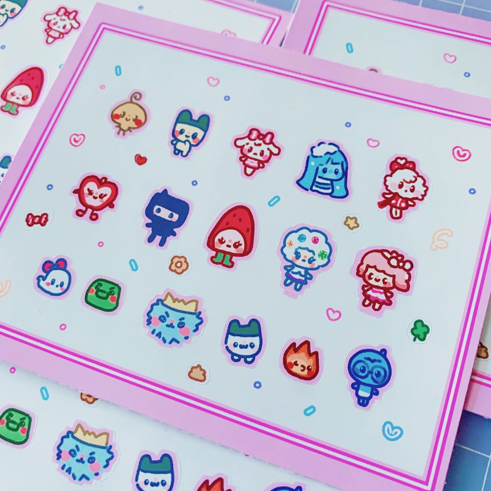 Image of Mini Tama Deco Stickers ♬🌈