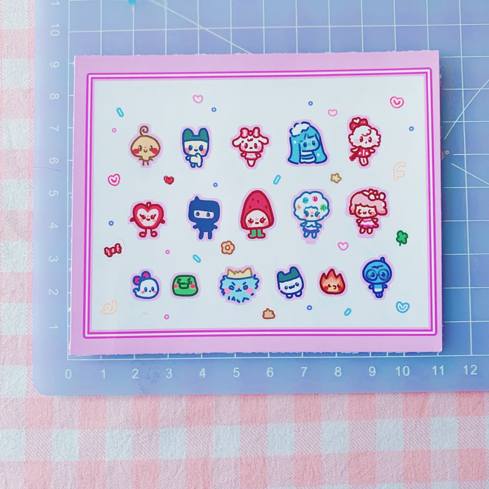 Image of Mini Tama Deco Stickers ♬🌈