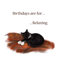 Birthdays are for Relaxing - Greetings Card