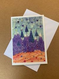 Purple Mountains Greeting Card