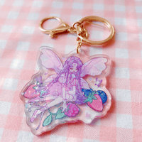 Berry Fairy Fantasy Holographic Keychain Magical Girl Decoration Journal Aesthetic Cute Deco