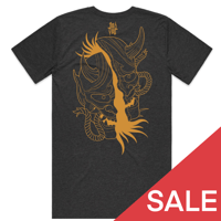 Image 2 of Dark Grey Tall Tee - Oni Mask