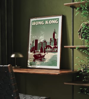 Image of Hong Kong Poster | Sail Boat