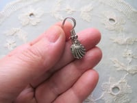 Image 3 of Silver Seashells Small Charm Earrings