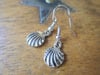 Silver Seashells Small Charm Earrings