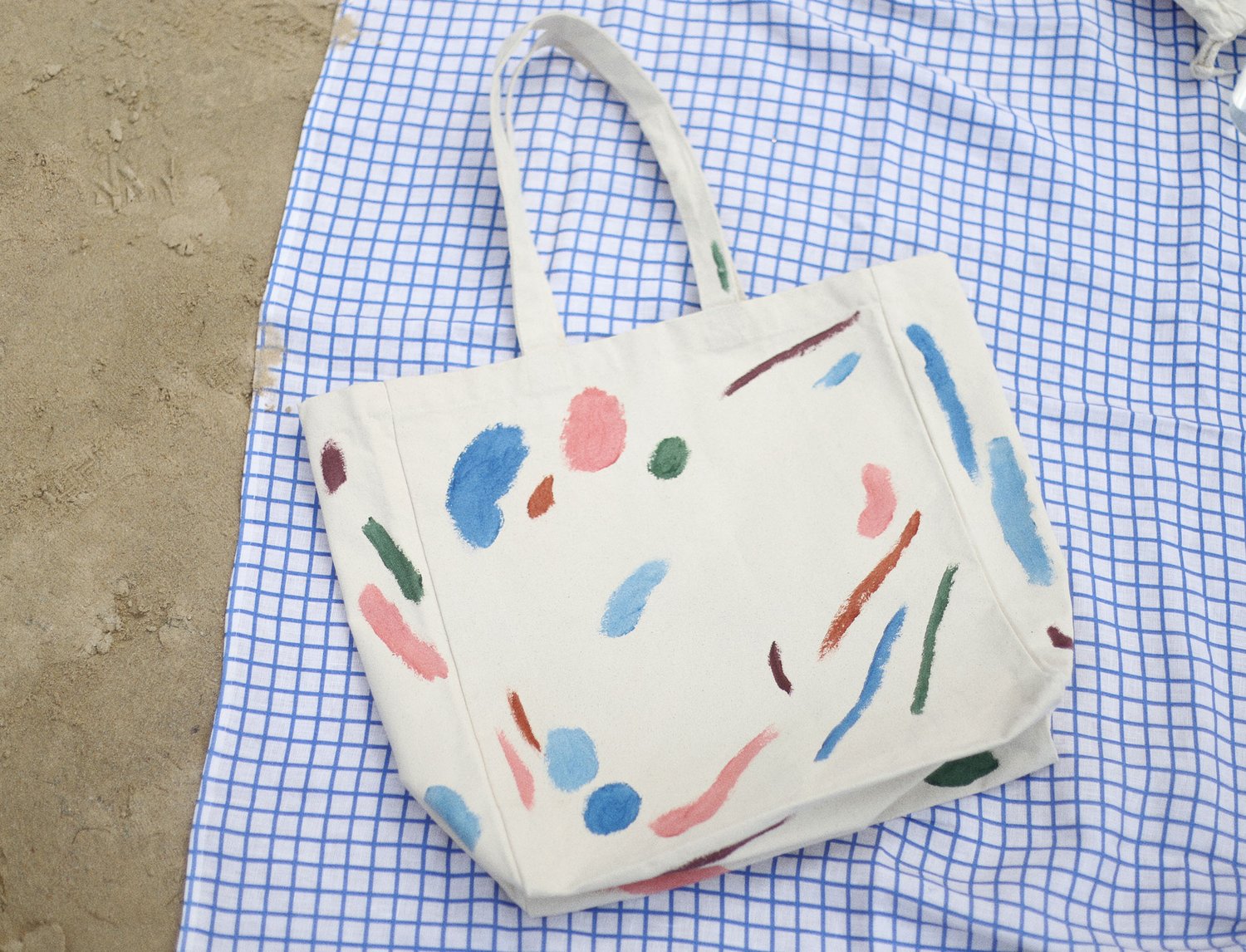 Image of PAINTED HEAVY COTTON BAG