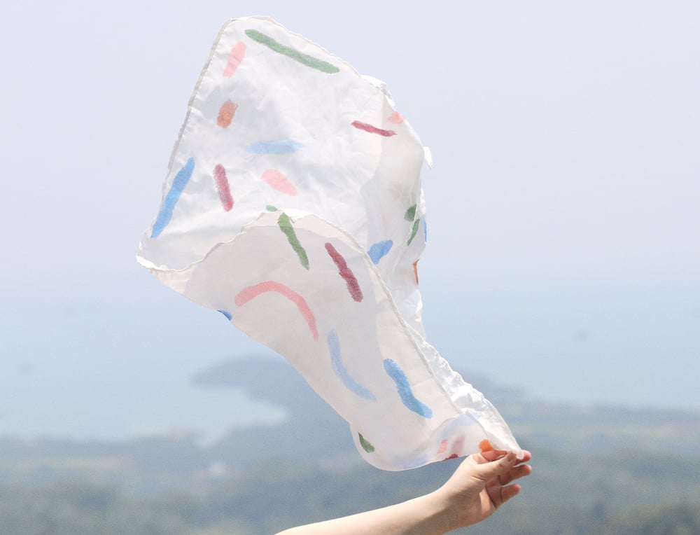 Image of PAINTED SILK SCARF