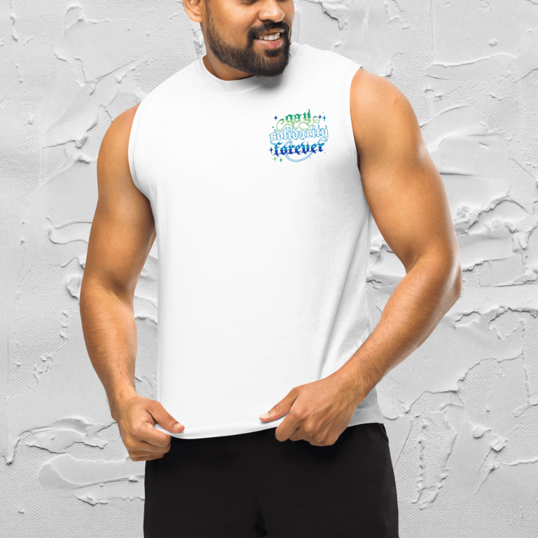 Gay Solidarity Forever Double Printed Unisex Tank Image 2