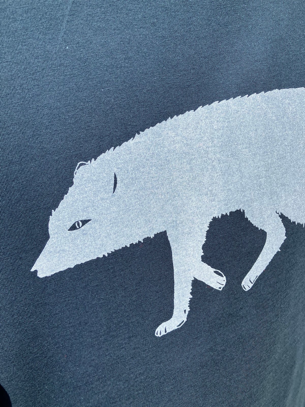 Arctic Fox - Hand Printed Graphic T-Shirt for Women