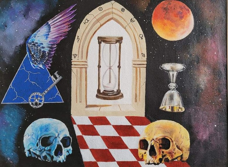 Image of Visions of Mortality V Original painting 