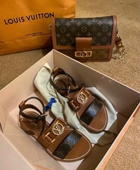 Image 1 of LV Dauphine & Sandals Set