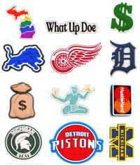 Image 2 of Detroit Theme Croc Charm Set