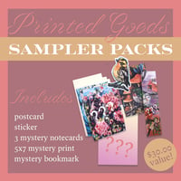 Image 2 of Sampler bundle! Mystery pack prints and cards 